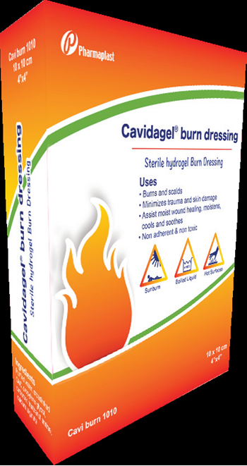 CAVIDAGEL BURN DRESSINGS 2,5 x 50 cm 