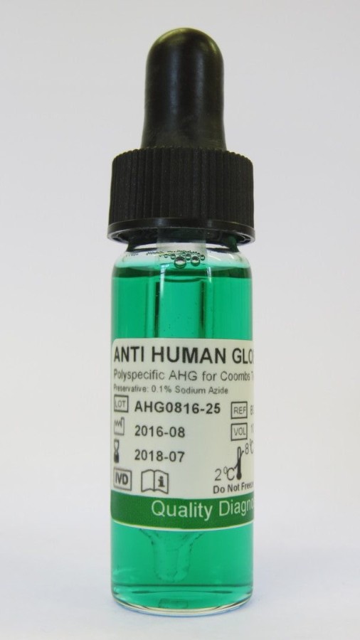 RAPIDLABS ANTI HUMAN GLOBULIN (COOMBES GREEN) 10ml BG-AHG10