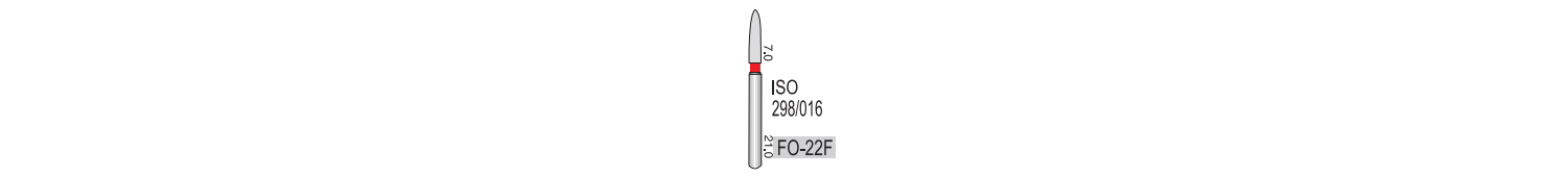 DIAMONDS BURS A QUALITY FO22F (PER)