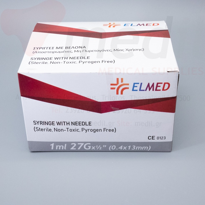 ΣΥΡΙΓΓΑ ELMED 1ml 27Gx1/2