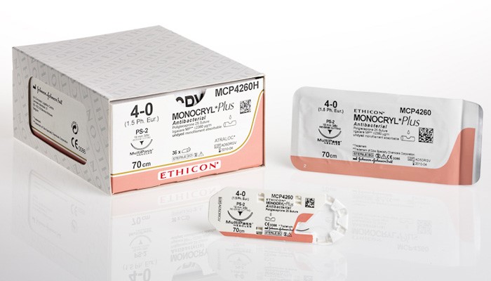 ETHICON MONOCRYL 2/0, 26mm, 70cm (W3448) KTN