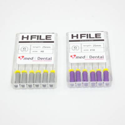 H-FILES 25mm STAILESS STEEL (MEDIL DENTAL)