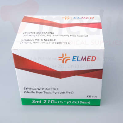 ΣΥΡΙΓΓΑ ELMED 3ml 21G