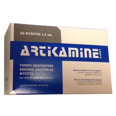 Artikamine hydrochloride 4% + Epinephrine 1:100.000 Inj.Sol. Cartr. x 1.7ml 